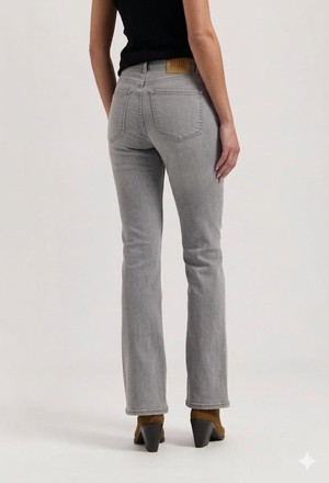Isy High Flared - Faded Grey from Mud Jeans