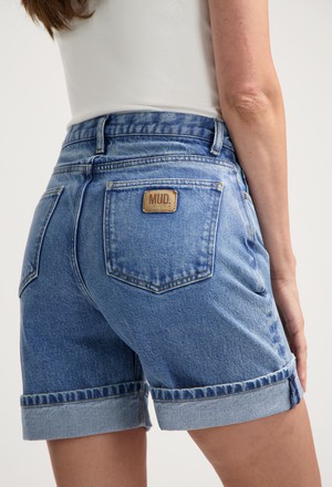 Luna Mid Short - Stone Vintage from Mud Jeans