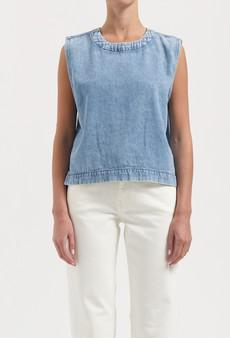 Noa Top - Stone Vintage via Mud Jeans