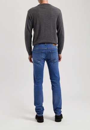 Dunn Low Tapered - Pure Blue from Mud Jeans
