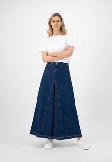 Maksi Skirt - Stone Indigo via Mud Jeans