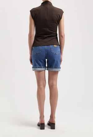 Luna Mid Short - Stone Vintage from Mud Jeans