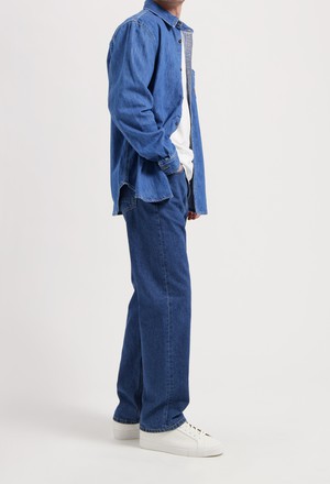 Chris Denim Shirt - Medium Stone from Mud Jeans