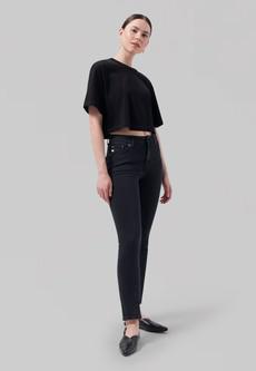 Regular Swan - Stone Black via Mud Jeans