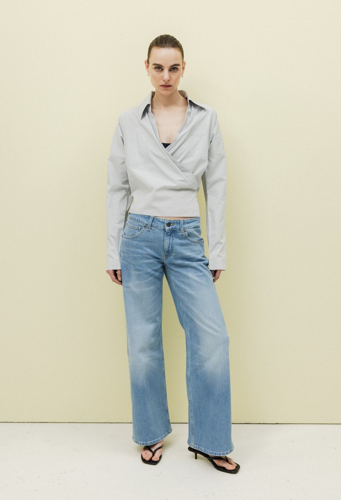 Cleo Mid Loose - Light Stone Vintage from Mud Jeans