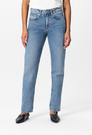 Go Mid Straight - Stone Vintage from Mud Jeans
