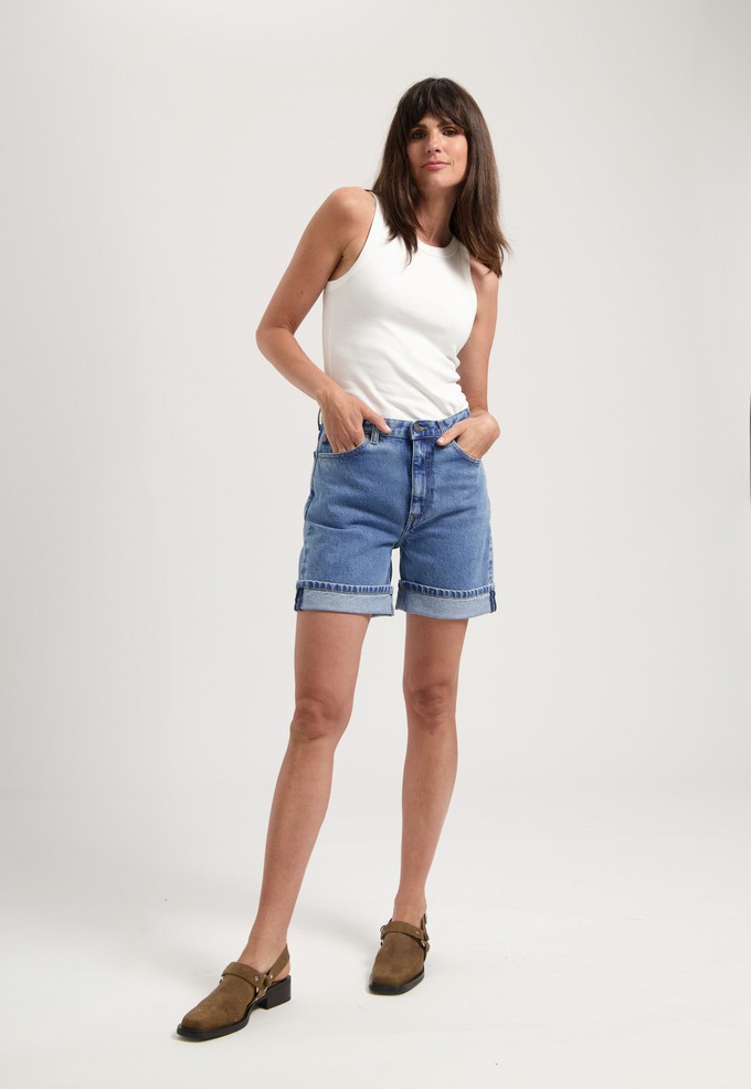 Luna Mid Short - Stone Vintage from Mud Jeans
