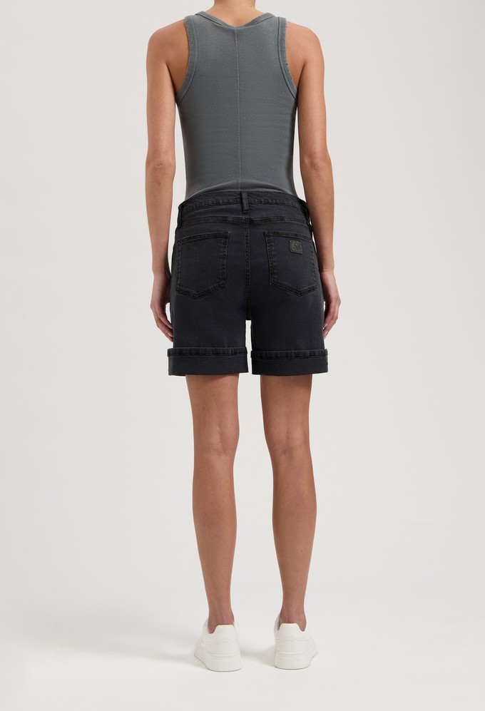 Luna Mid Short - Black Vintage from Mud Jeans