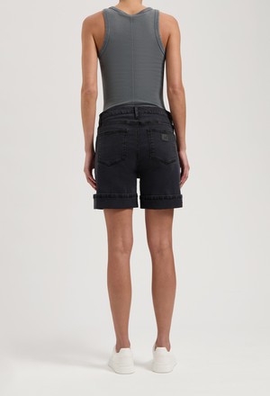 Luna Mid Short - Black Vintage from Mud Jeans