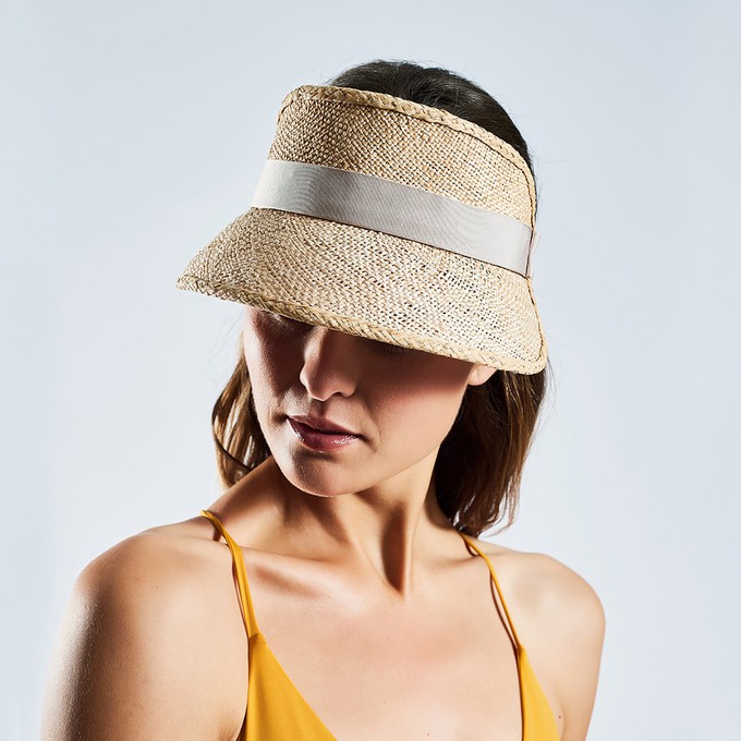 STRAW SUN VISOR natural from Mymarini