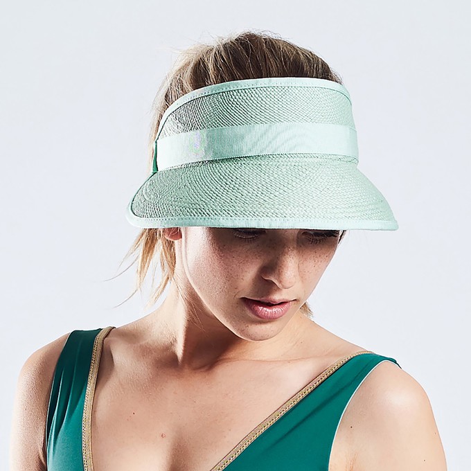 STRAW SUN VISOR mint from Mymarini