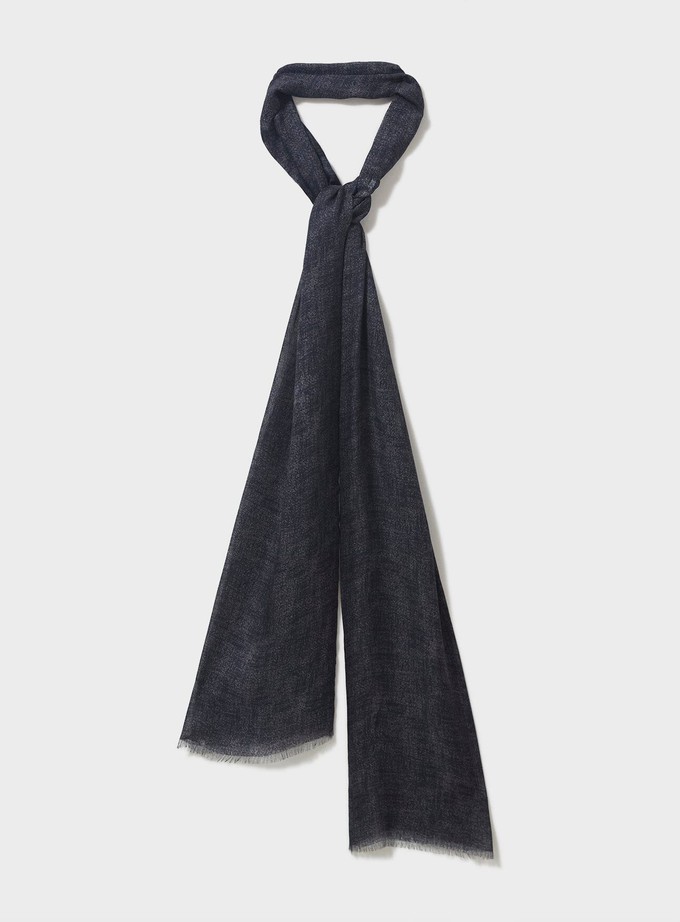 Italian Tencel Biodegradable Grey Semi-Plain Scarf from Neem London