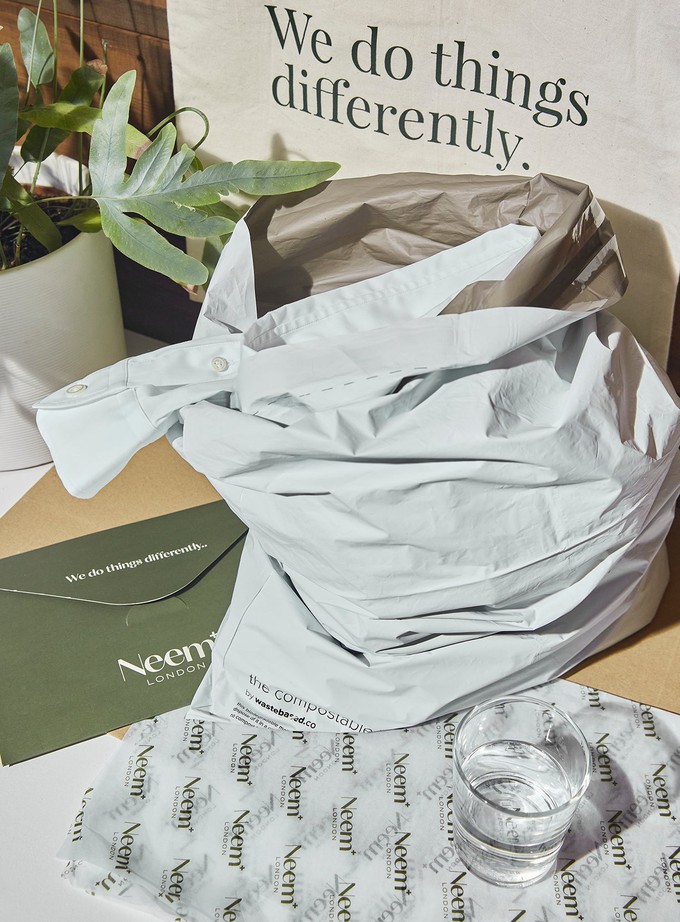Our WearWell take-back bag from Neem London