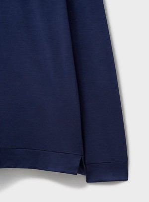 ZQ Merino Steel Blue Super 120s Stretch Polo from Neem London