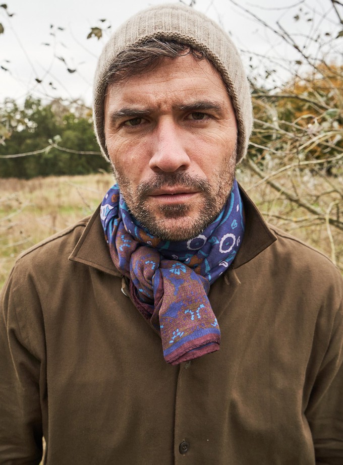 Regenerative Cotton Flannel Dorset Moss St James Overshirt from Neem London