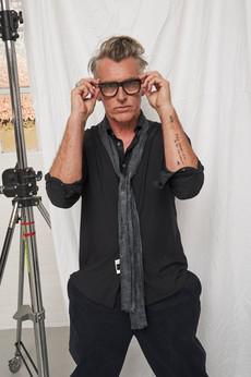 Recycled Italian Black Cut Away Comfort Shirt via Neem London