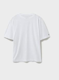 Organic 100% Cotton White Boxy T-shirt via Neem London
