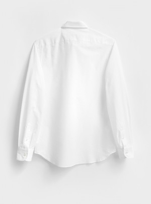 Recycled Italian White Cut Away Shirt from Neem London