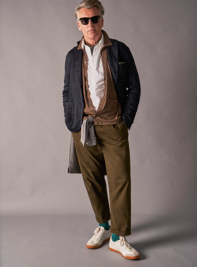 Recycled Upbeat Green Men's Socks from Neem London