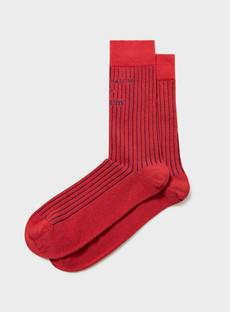 Recycled Men's Socks - Red via Neem London