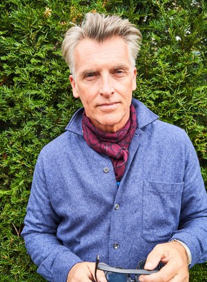 Italian Tencel Biodegradable Burgundy Border Scarf from Neem London