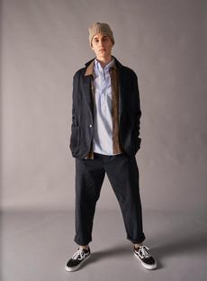 Regenerative Cotton Poplin Sky Modern Button-down Shirt via Neem London