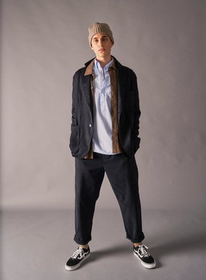 Regenerative Cotton Poplin Sky Modern Button-down Shirt from Neem London