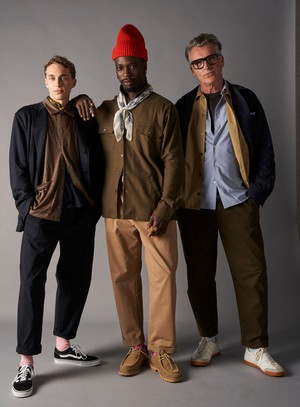 Regenerative Cotton Flannel Dorset Moss Piccadilly Overshirt from Neem London