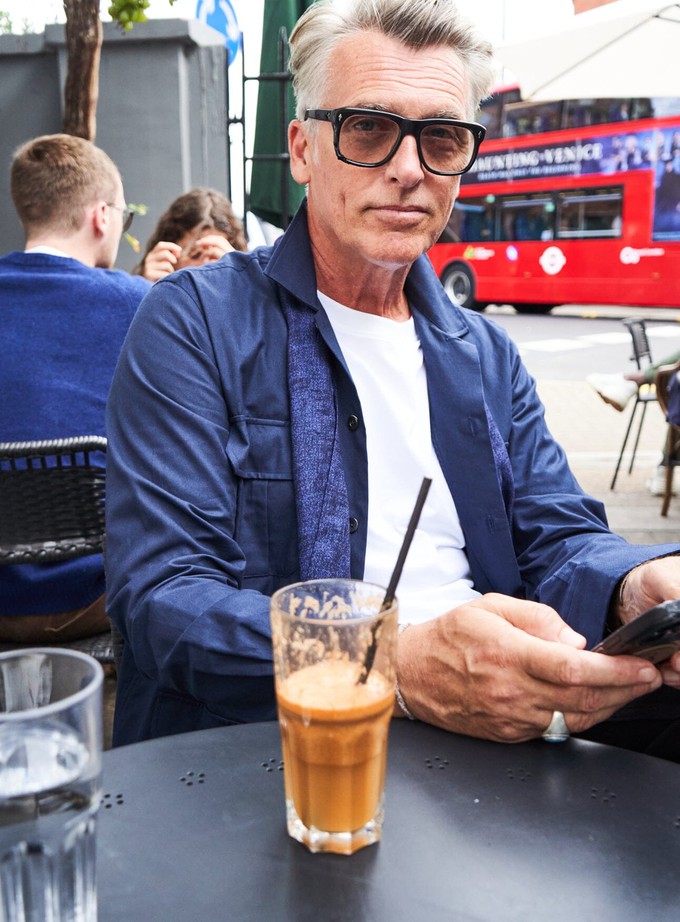 Regenerative Cotton Navy Overshirt from Neem London