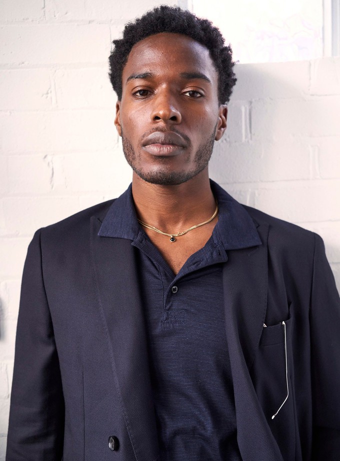 ZQ Merino 120s Super Fine Navy Stripe Long Sleeve Polo from Neem London