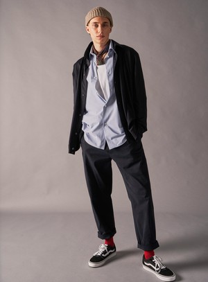 Cashmere Oatmeal Ribbed Beanie Hat from Neem London