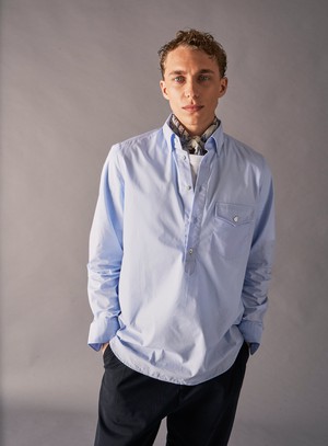 Cotton & Cashmere White Como Print Neem Bandana from Neem London