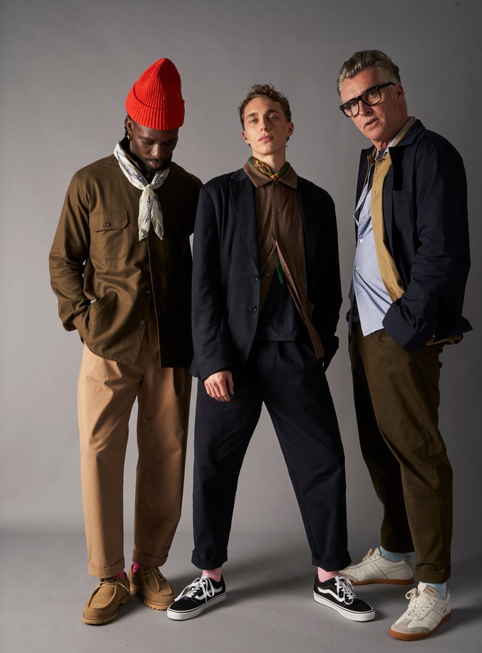 Regenerative Cotton Flannel Dorset Moss Piccadilly Overshirt from Neem London