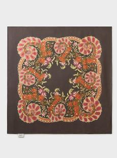 Biodegradable Italian Tencel Orange Paisley Stylish Scarf via Neem London