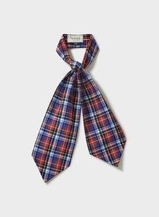 Recycled Italian Flannel Red Modern Cravat via Neem London