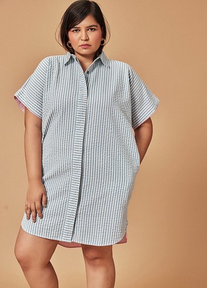 Candy Stripe Shirt Dress from No Nasties