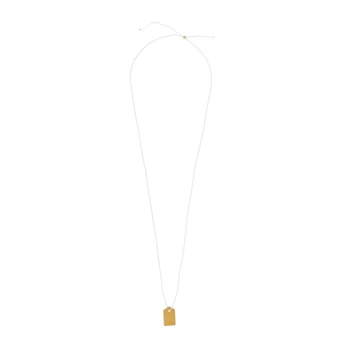 CONNECTION (&) ETIQUETTE – 100% recycled gold plated (adjustable cord) from Nowa