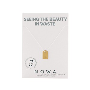 CONNECTION (&) ETIQUETTE – 100% recycled gold plated (adjustable cord) from Nowa