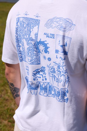 T-shirt All the peace I need blue from NWHR