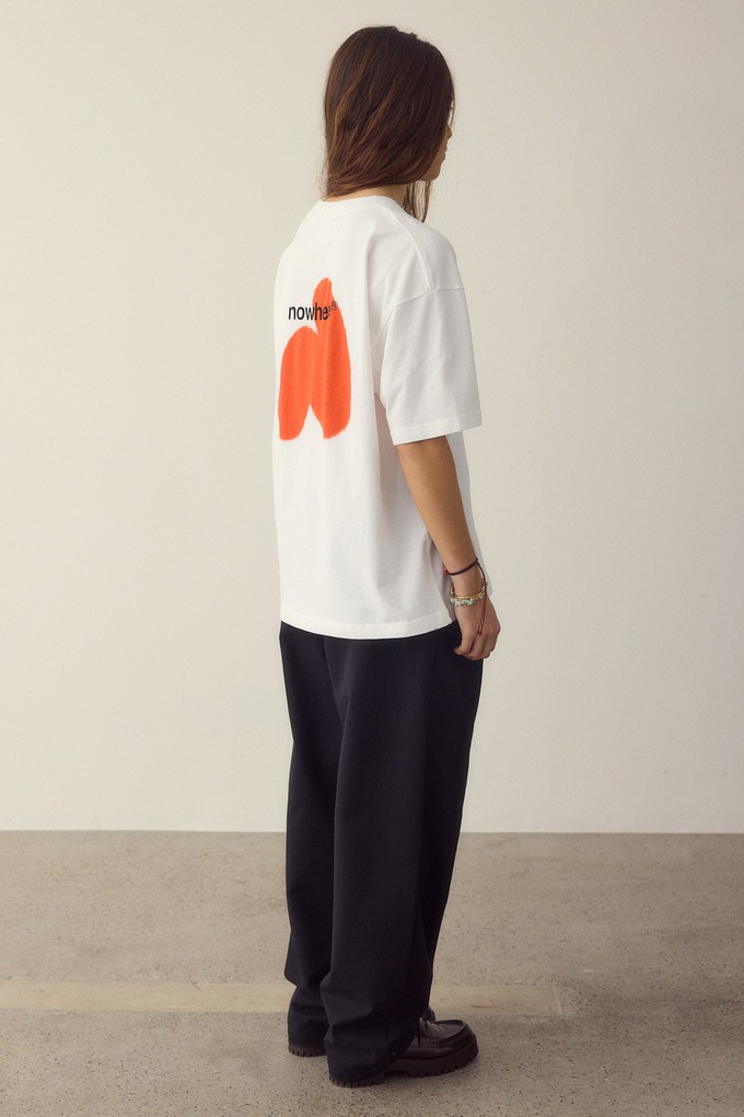 Nowhere spray red t-shirt from NWHR