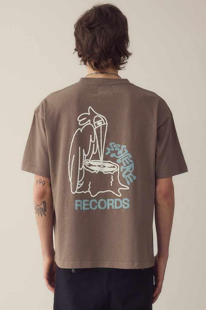 Nowhere Records Wood T-shirt from NWHR