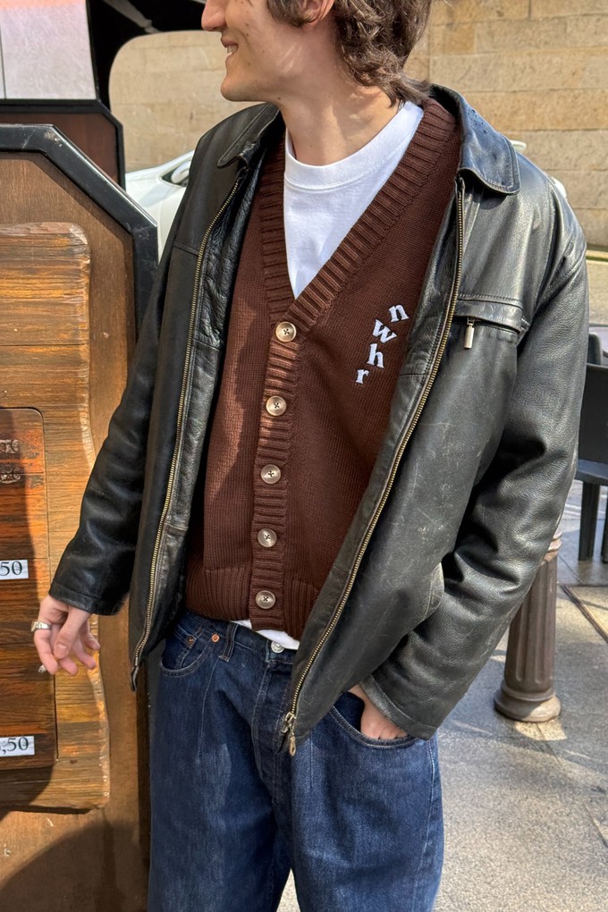 Brown Cardigan from NWHR