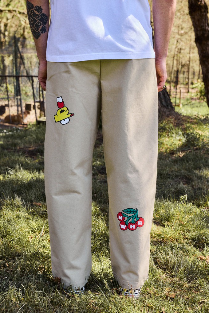 Beige over-the-knee pants from NWHR