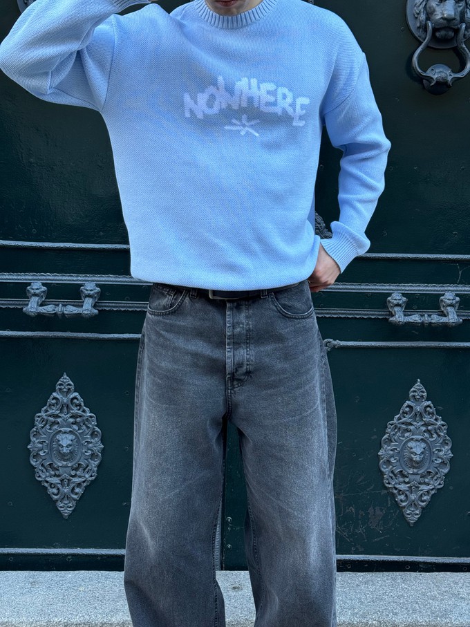 Sweater Nowhere baby blue from NWHR