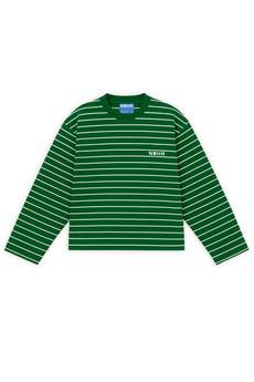 Camiseta larga rayas verde via NWHR