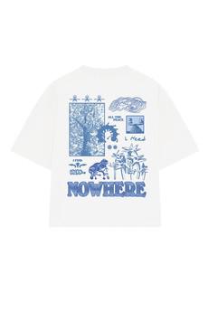 T-shirt All the peace I need blue via NWHR