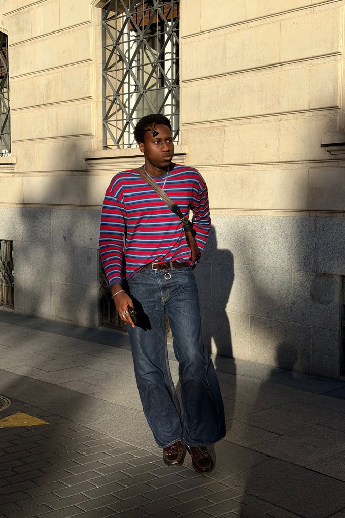 Striped knit t-shirt from NWHR