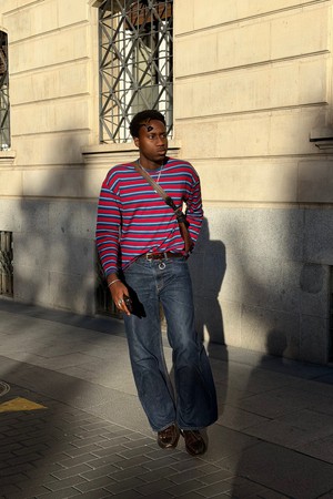 Striped knit t-shirt from NWHR