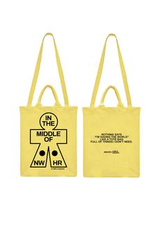 Tote bag In the middle yellow via NWHR