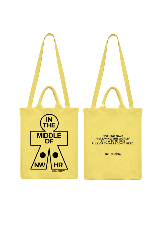 Tote bag In the middle yellow from NWHR